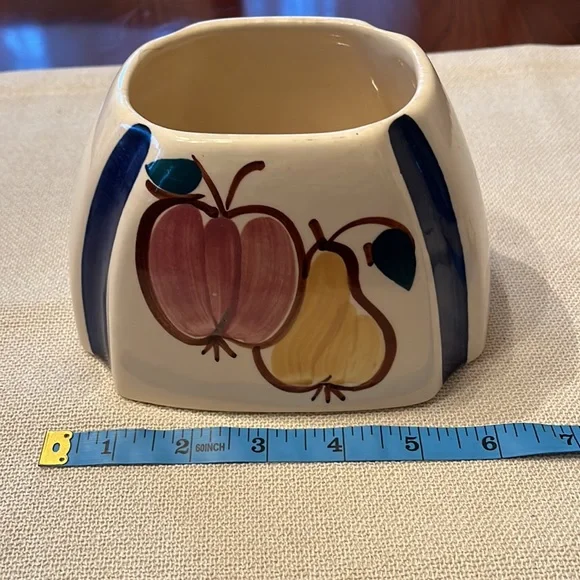 Vintage Purinton Pottery Fruit Covered  Range Jar in EUC with Lid - Picture 4 of 4